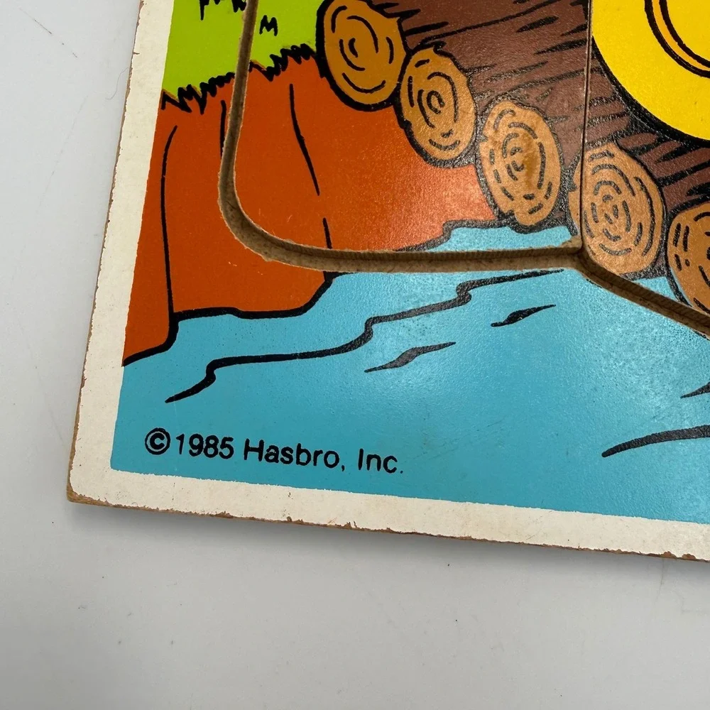 Vintage 1985 Playskool Mr Potato Head Spud Cowboy Wood Puzzle 11 Piece 252-05